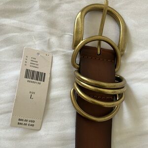 NWT Anthropologie brown leather belt